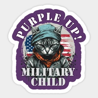 Purple Up For Military Child - Military Purple-Up Day Sticker